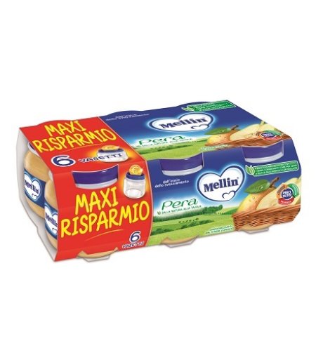 Mellin Omog Pera 6x100g