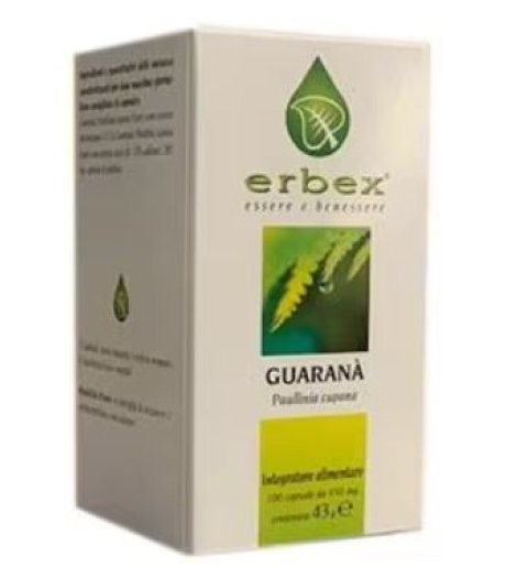 GUARANA'100 Cps 430mg ERBEX