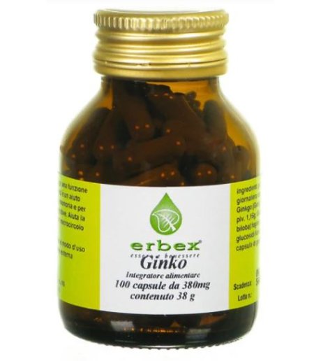 GINKGO BILOBA 100CPS 380MG ERBEX