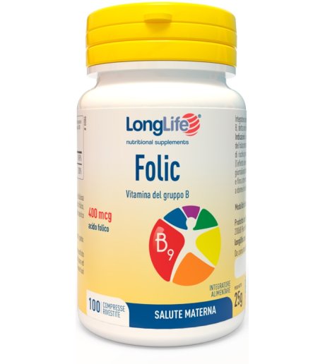 LONGLIFE FOLIC 100 Cpr 400mcg