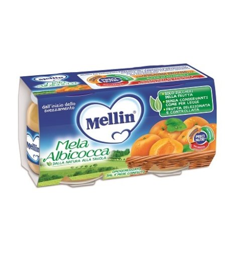 Mellin Omog Mela Alb 2x100g