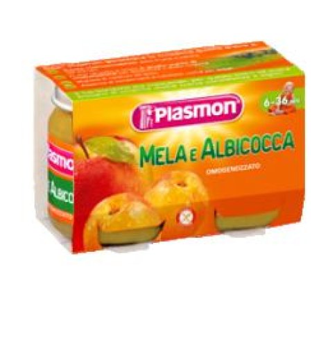 Plasmon Omog Mela/alb 2x104g