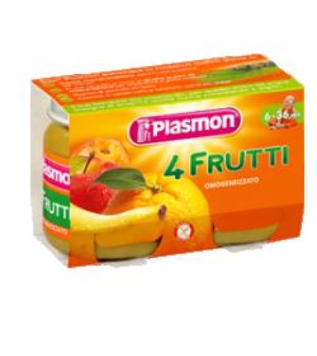 Plasmon Omog 4 Frutti 6x104g