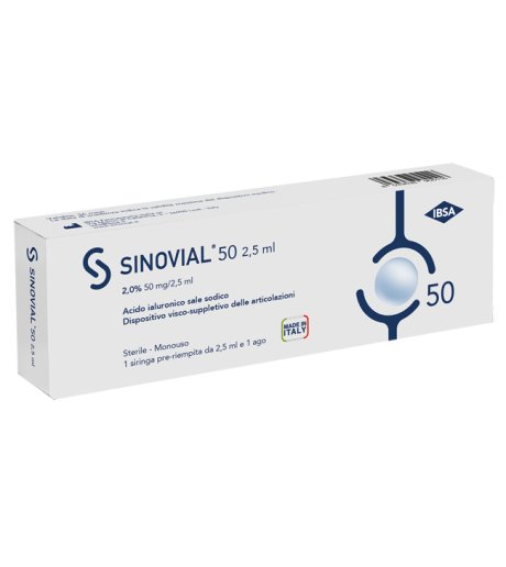 SINOVIAL 50 2% 50MG/2,5ML 1F