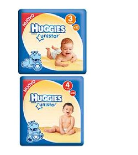 HUGGIES UNISTAR 4 7/18KG 18PZ