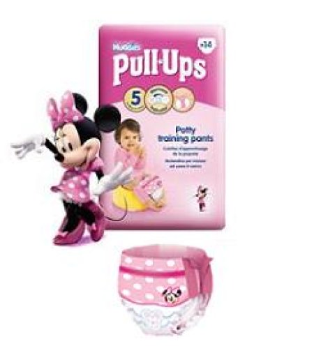 HUGGIES PULL UPS L GIRL 14/18K