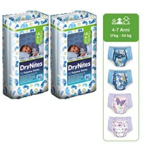 HUGGIES DRYNITES GIR 17/30K 10PZ