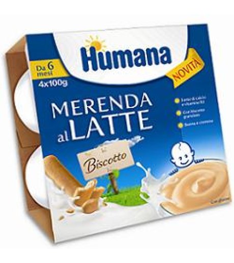 Humana Merenda Bisc 4x100g