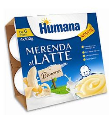 Humana Merenda Banana 4x100g