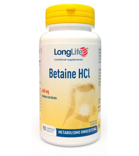 LONGLIFE BETAINE HCL 90CPR