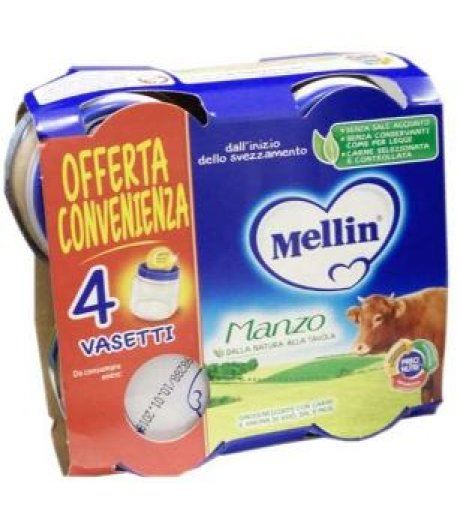 MELLIN-OMO.MANZO 4X80G