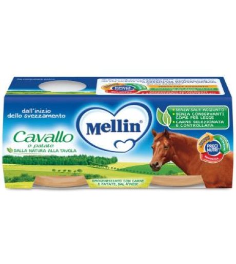 MELLIN OMO.CAVALLO PATAT 2X80G