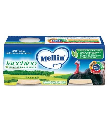 OMO MELLIN Tacchino 2x120g