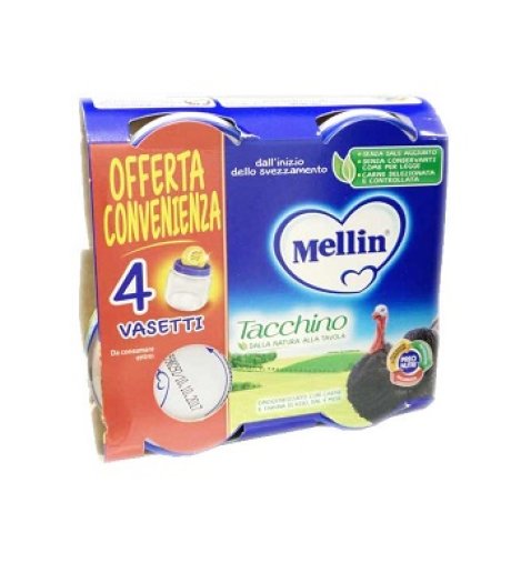 MELLIN-OMO.TACCHINO 4X80G