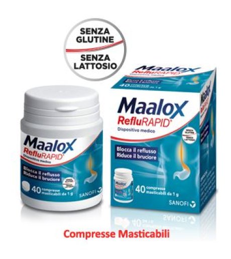 MAALOX REFLURAPID 40CPR MAST