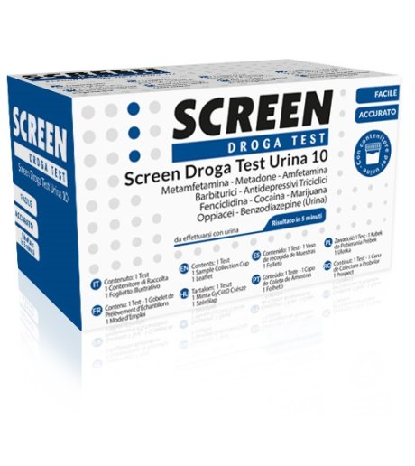 SCREEN DROGA TEST URINA 10