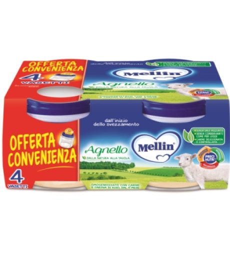 MELLIN-OMO.AGNELLO 4X80G