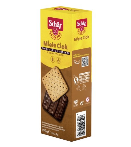 SCHAR-BISCOTTI MIELE CIOK 190G