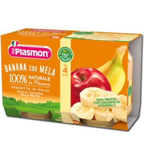 PLASMON OMO BANANA MELA 2X104G