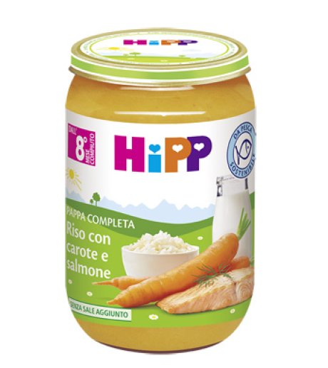 HIPP RISO CAROTE/SALMONE 220G