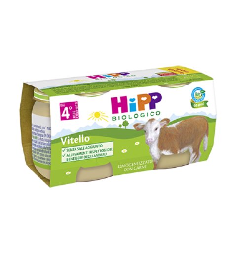 HIPP BIO OMOG VITELLO 2X80G