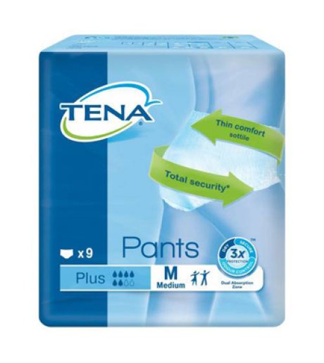 TENA PANTS PLUS PANN M 9PZ<