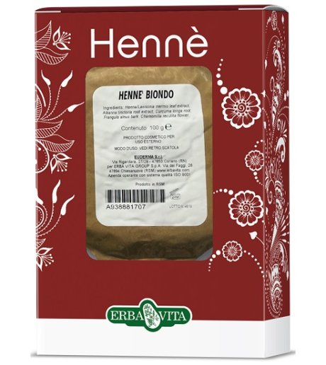 HENNE COLOR CAP BIONDO 100G