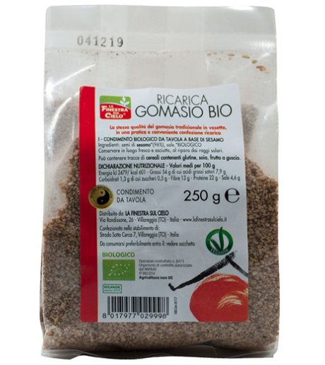 GOMASIO RICARICA 250G BIO