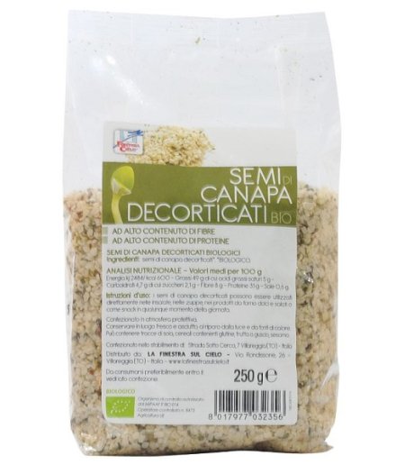 SEMI CANAPA DECORTIC BIO 250G