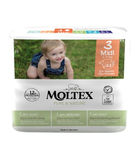 MOLTEX Pure&Nat.3Midi4-9Kg33pz