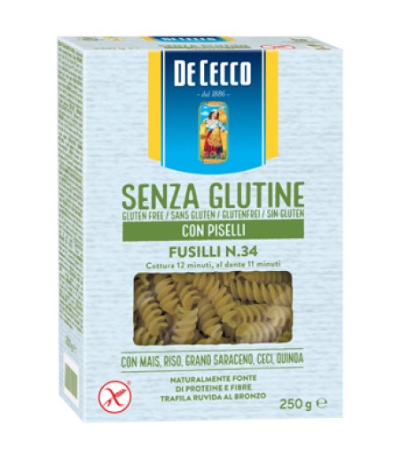 DE CECCO Fusilli/Piselli 250g