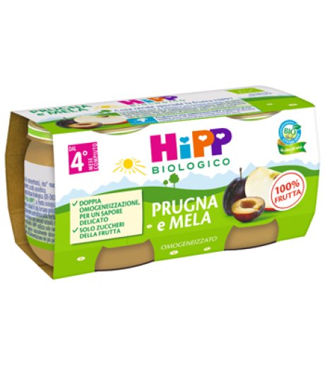 HIPP OMOG PRUGNA/MELA 2X80G