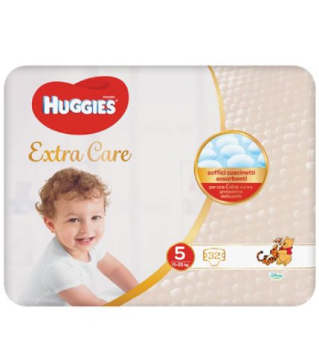 HUGGIES EXTRA CARE GR 5 32PZ<