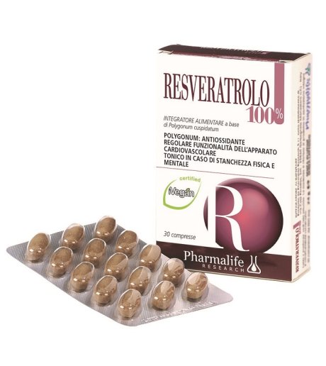 RESVERATROLO 100% 30CPR PHARMAL