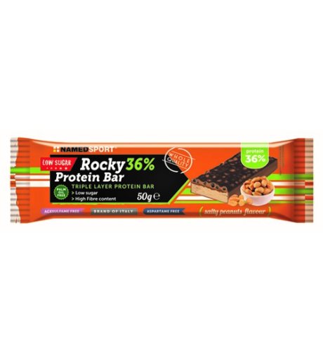 ROCKY 36% PROT BAR PEANUT 50G