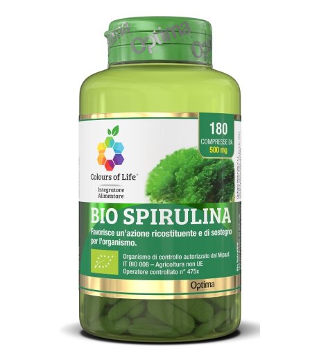 Bio Spirulina 180 Cpr Colours