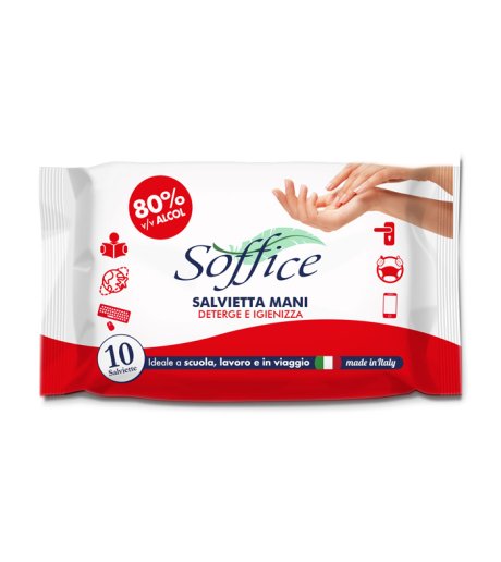 SOFFICE Salv.Mani 80% Alc.10pz