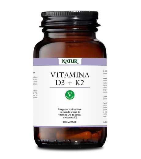 VITAMINA D3+K2 60CPS NATUR