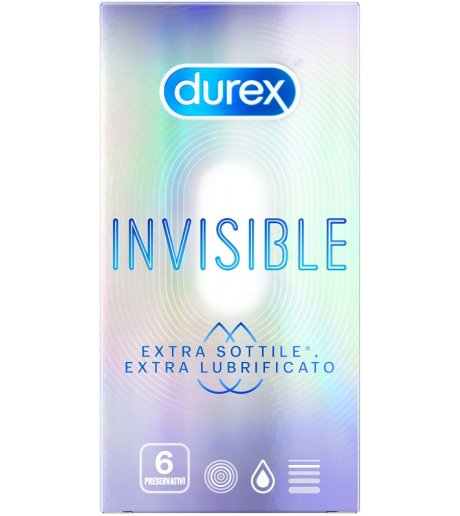 DUREX INVISIBLE EXTRA LUBR 6PZ