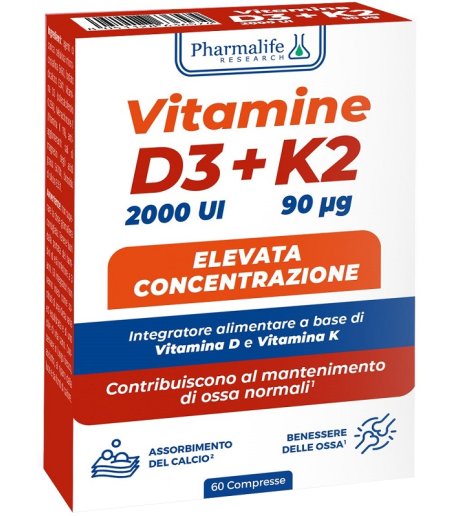 VITAMINE D3+K2 60CPR