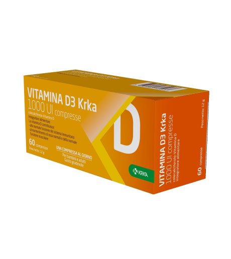 VITAMINA D3 KRKA 1000 UI 60CPR