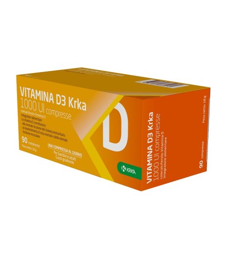 VITAMINA D3 KRKA 1000 UI 90CPR