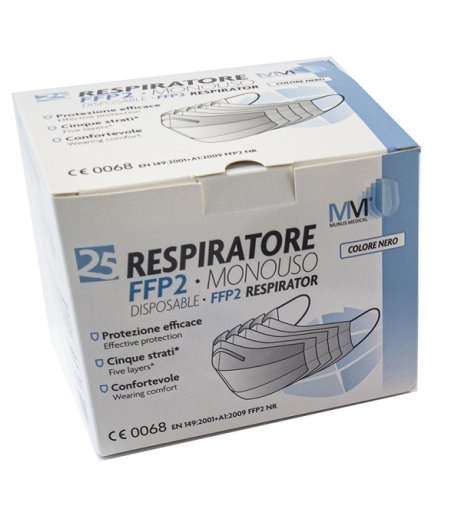 MUNUSMED Resp.FFP2 Nera 25pz