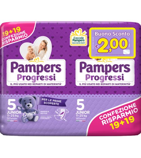 PAMPERS PROGRESSI JUN 38P  0243<