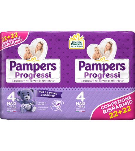 PAMPERS PROGRESSI MAXI 44PZ