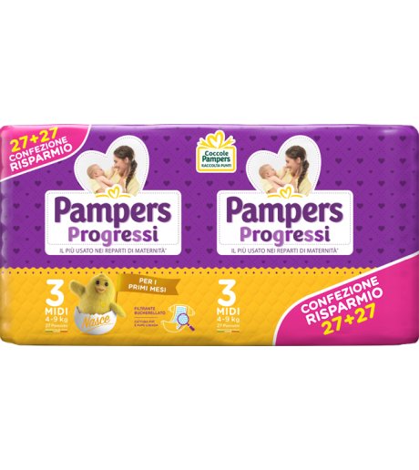 PAMPERS PROGRESSI MIDI 54P 0239<