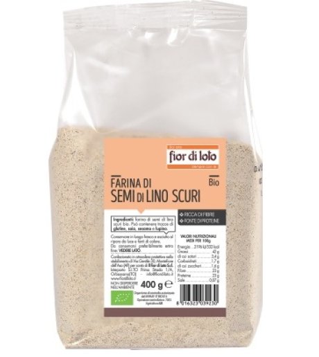 FARINA SEMI LINO SCURI BIO400G