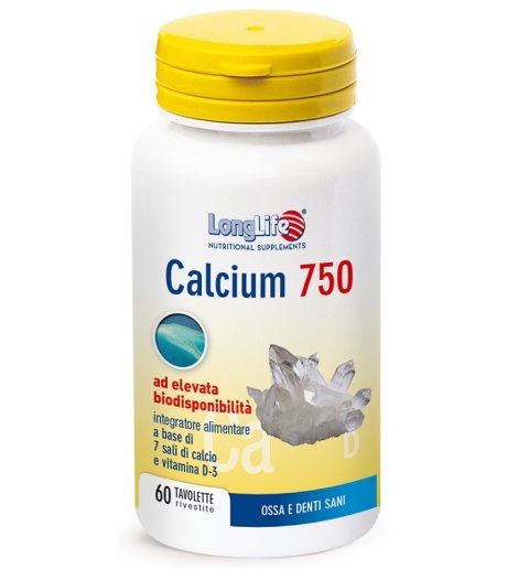 LONGLIFE CALCIUM 750MG 60TAV