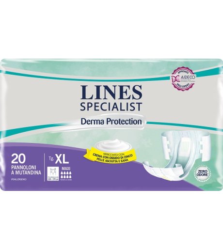 LINES SP DERM PAN MAXI XL 20PZ