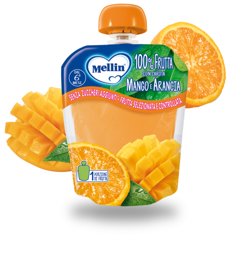 MELLIN POUCH ARANCIA MANGO 90G